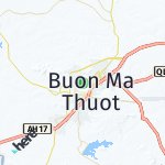 Map for location: Buon Ma Thuot, Vietnam