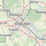 Map for location: Dresden, Germany