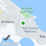 Map for location: Ras Tanura Refinery, Saudi Arabia