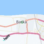 Map for location: Barka, Oman
