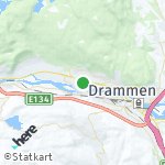 Map for location: Drammen, Norway