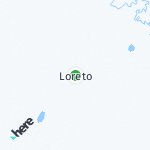 Map for location: Loreto, Bolivia