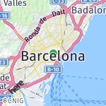 Map for location: Barcelona, Spain