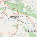 Map for location: Jamshedpur, India