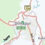 Map for location: Dimapur, India