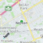 Map for location: Nepean, Canada