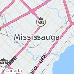 Map for location: Mississauga, Canada
