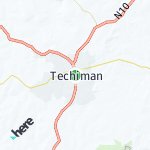 Map for location: Techiman, Ghana
