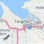 Map for location: Tacoma, United States