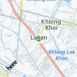Map for location: Lahan, Thailand