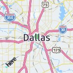 Map for location: Dallas, United States
