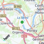 Map for location: Médan, France
