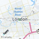 Map for location: London, Canada