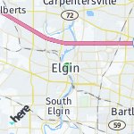 Map for location: Elgin, United States