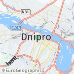 Map for location: Dnipro, Ukraine