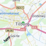 Map for location: Tilburg, Netherlands