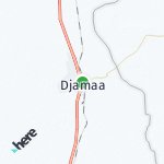 Map for location: Djamaa, Algeria