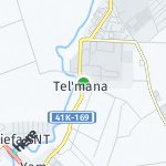 Map for location: Tel'mana, Russia