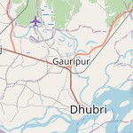 Map for location: Gauripur, India