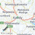 Map for location: Kandy, Sri Lanka