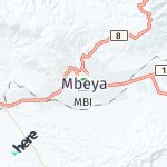 Map for location: Mbeya, Tanzania