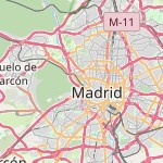 Map for location: Casa de Campo, Spain
