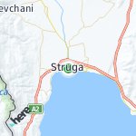 Map for location: Struga, North Macedonia