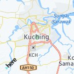 Map for location: Kuching, Malaysia