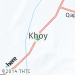 Map for location: Khoy, Iran