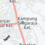 Map for location: Kampung Singaraja, Indonesia