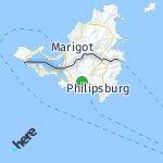 Map for location: Little Bay, Sint Maarten