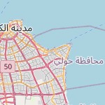 Map for location: Salmiya-Block 4, Kuwait