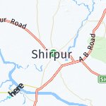 Map for location: Shirpur, India
