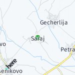 Map for location: Saraj, North Macedonia