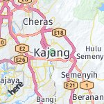 Map for location: Kajang, Malaysia