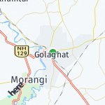 Map for location: Golaghat, India