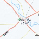 Map for location: Dayr Az Zawr, Syria