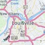 Map for location: Louisville, United States