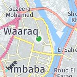 Map for location: Warak El Arab, Egypt
