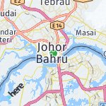 Map for location: Johor Bahru, Malaysia