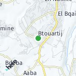 Map for location: Btouartij 1, Lebanon