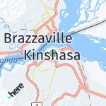 Map for location: Kinshasa, Democratic Republic Congo