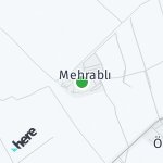 Map for location: Mehrably, Azerbaijan