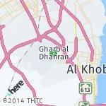Map for location: Dhahran, Saudi Arabia