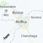 Map for location: Minna, Nigeria