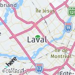 Map for location: Laval, Canada