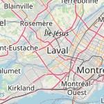 Map for location: Laval, Canada