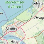Map for location: Almere-Buiten, Netherlands