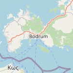 Map for location: Bodrum, Turkey