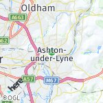 Map for location: Ashton-under-Lyne, United Kingdom